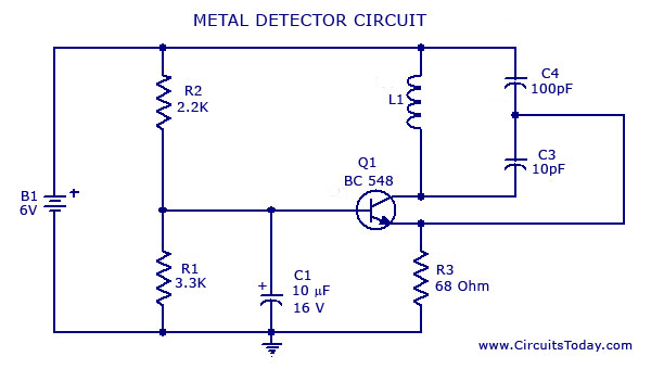 metal detector circuit
