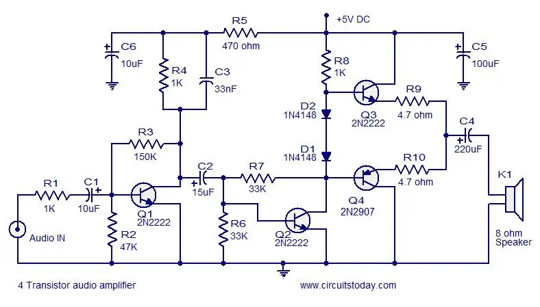 transistor amplifier circuit diagramì— ëŒ€í•œ ìë¯ì€ ê€ìƒ‰êê