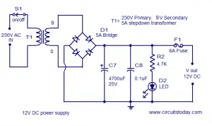 2 X 22 Watt Stereo Amplifier Circuit using IC TDA 1554