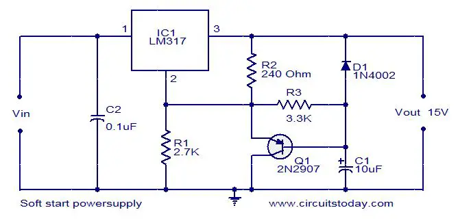 Soft Starter Circuit Diagram - Soldering Mind