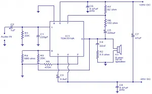 40W amplifier using TDA1514