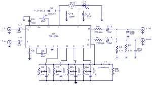 Stereo preamplifier with tone control