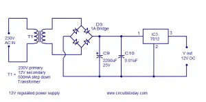 Frequency to Voltage converter circuit based on the TC9400 IC