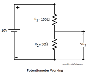 Potentiometer - Working, Circuit Diagram, Construction & Types